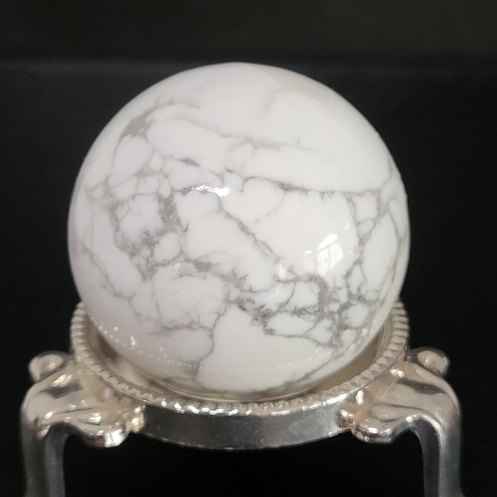Howlite Sphere Mineral Crystal